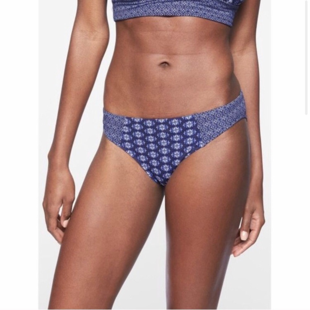 Athleta Tangier Navy Blue Bikini Bottom NWT